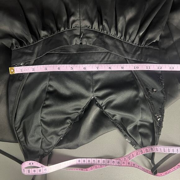 Love Couture Halter Beaded Black Maxi Dress Size XS - Picture 12 of 16